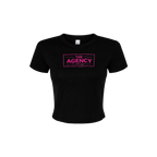 The Agency by Fleshbot Micro Rib Baby Tee